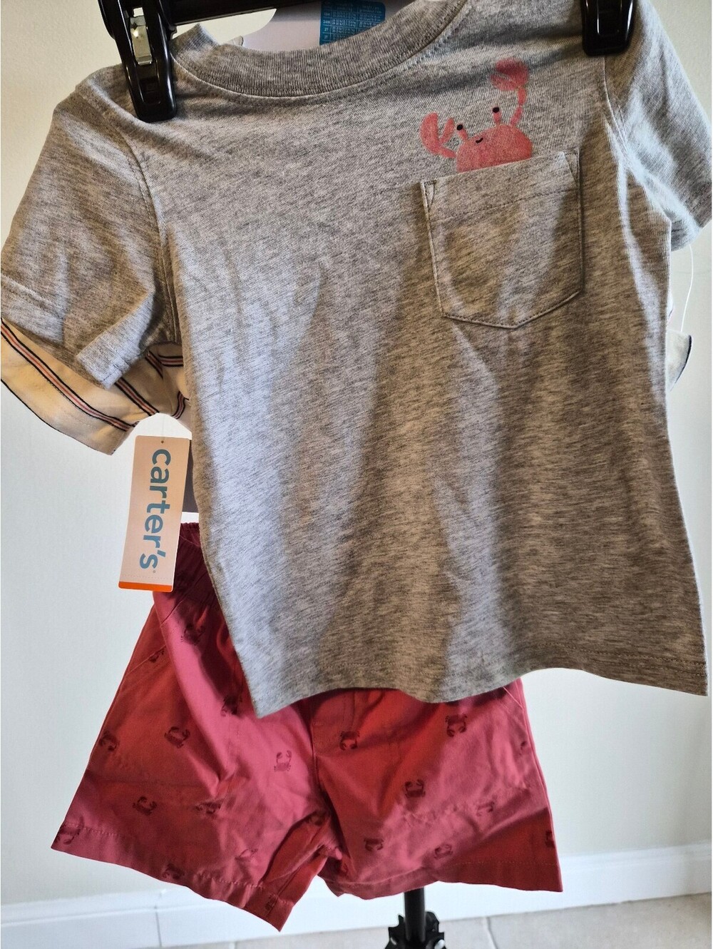 Carter's Toddler Boys 2T Summer Outfit Set - 2 Shirts and Shorts 0250